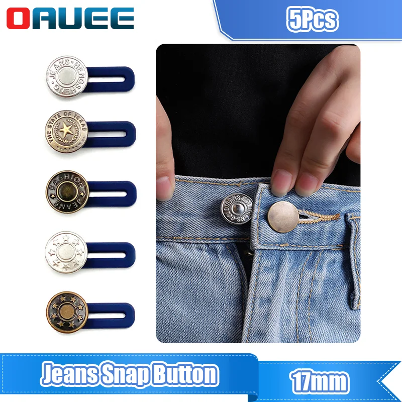 Jeans Snap Button Extender For Pants Jeans Free Sewing Adjustable