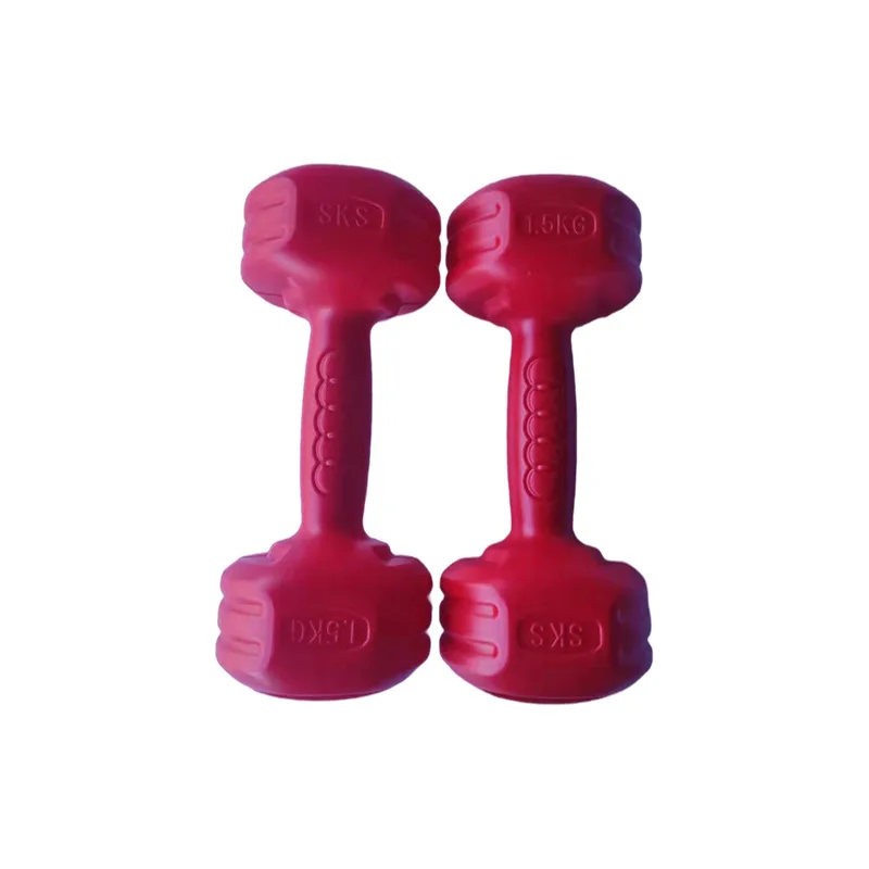 Cement Dumbbell Colored Ladies Plastic Dumbbell Setsfor Build Arm Strength