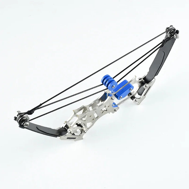 Mini Compound Bow 2 Size 304 Stainless Steel Pulley Bow Arrow Shooting Toy Set
