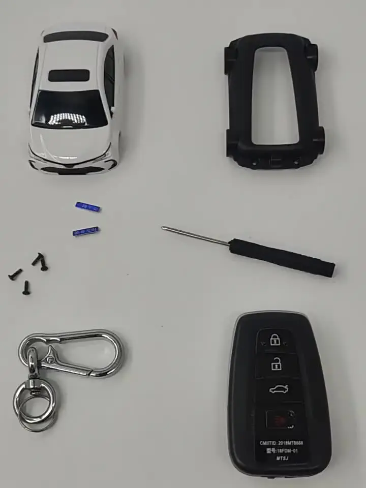 ontto Coque de clé en Cuir pour Toyota CHR RAV4 Camry C-HR