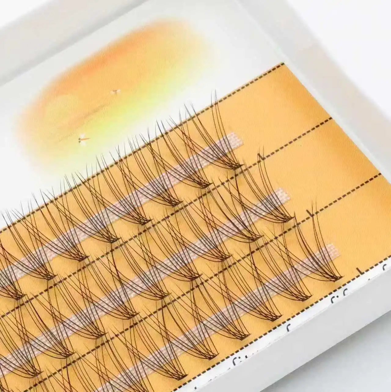 3D-Make-up-Werkzeug-Set für Damen, 8–15 mm, zum Pfropfen falscher Wimpern, 1 Schachtel mit 60 natürlich gekräuselten Wimpern – Detail 6