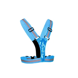 Enhanced Reflective LED Safety Vest (LED Blue)