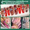 Makartt Nail Rhinestone Glue, Gel Nail Glue for Rhinestones for 3D Design Super Strong Adhesive Nail Gem Glue for Christmas DIY 4