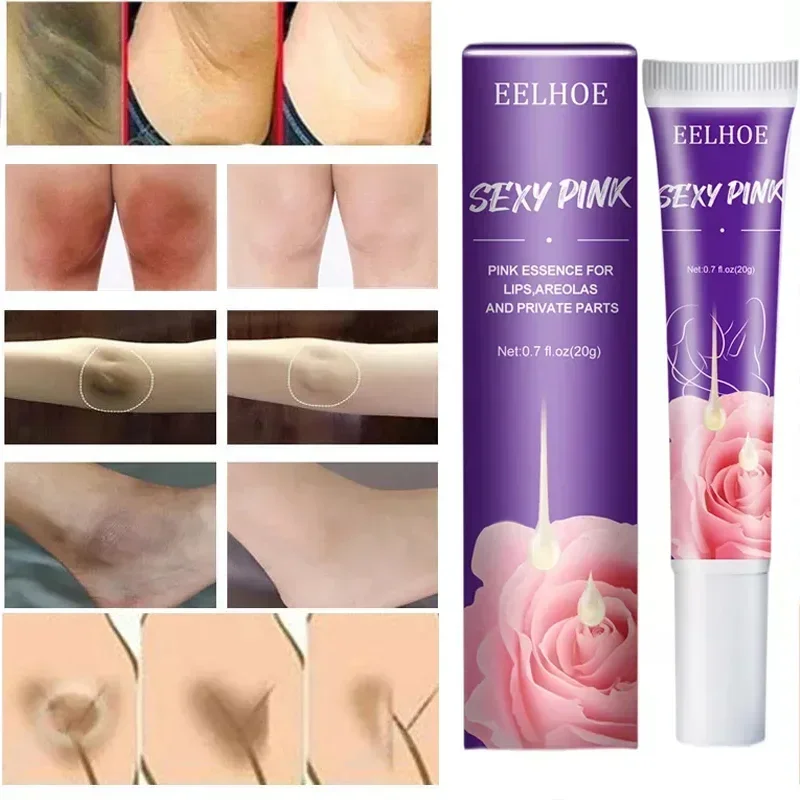 Body Whitening Cream Intimate Area Pink Essence Underarm Knee Butt Dullness Brighten Improve Lip Moisturizer Facial Beauty Care powerful body whitening cream bleaching cream for brighten underarm knee intimate area dark spot remover intimate 100g