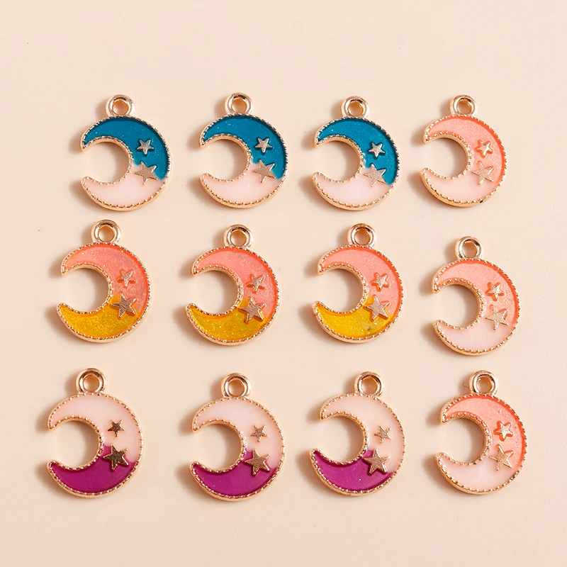 20 Stück Niedliche Bunte Emaille-Regenbogen-Anhänger für die Herstellung von Ohrringen, Halsketten, Armbändern, DIY-Bastelarbeiten und Schmuckzubehör – Detail 10