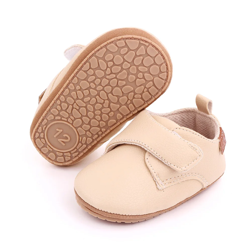 Baby Casual Shoes Korean Style Non-slip Classical High Quality PU and TPR Soft and Warm Toddler Shoes for 0-9-18 Months D2587