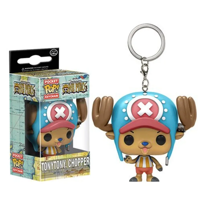 

New One Piece Luffy Chopper Anime Peripheral Two-dimensional Doll Key Chain Ornaments Toy Gifts Best Birthday Gifts for Friends