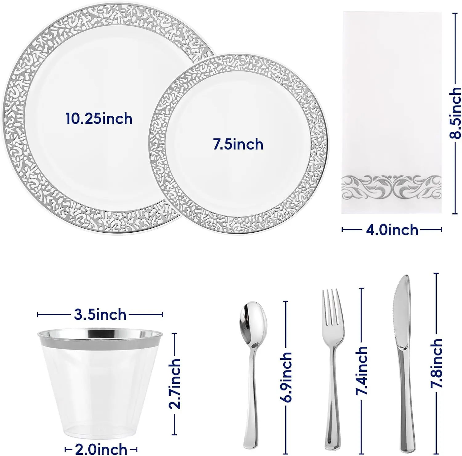 210-Piece Party Dinnerware Set 2