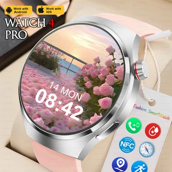여성용 NFC 스마트워치, AMOLED HD 스크린, 블루투스 통화, 혈당 건강 시계, IP68 방수 스마트 워치, 안드로이드 IOS용, 2024