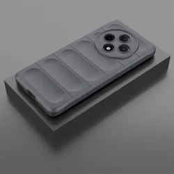 Silicone Shockproof Anti-Fingerprint TPU Phone Case Cover for OPPO A3 Pro China (DarkGray)