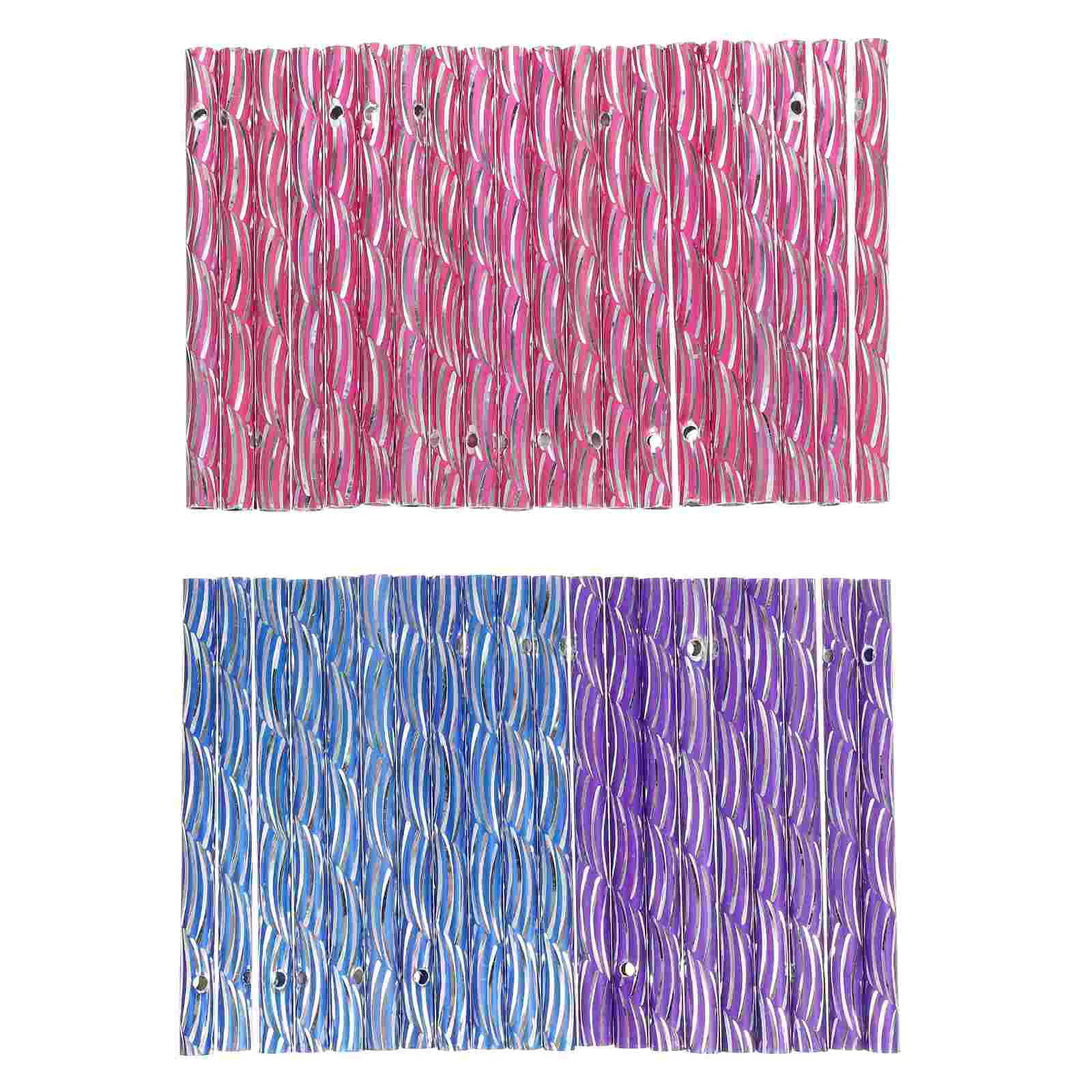

DIY Wind Chime Tubes Tube Chimes Metal Pipe Accessories Aluminum Diy Garden Pipes Parts Hanging Decorations (Random Color)