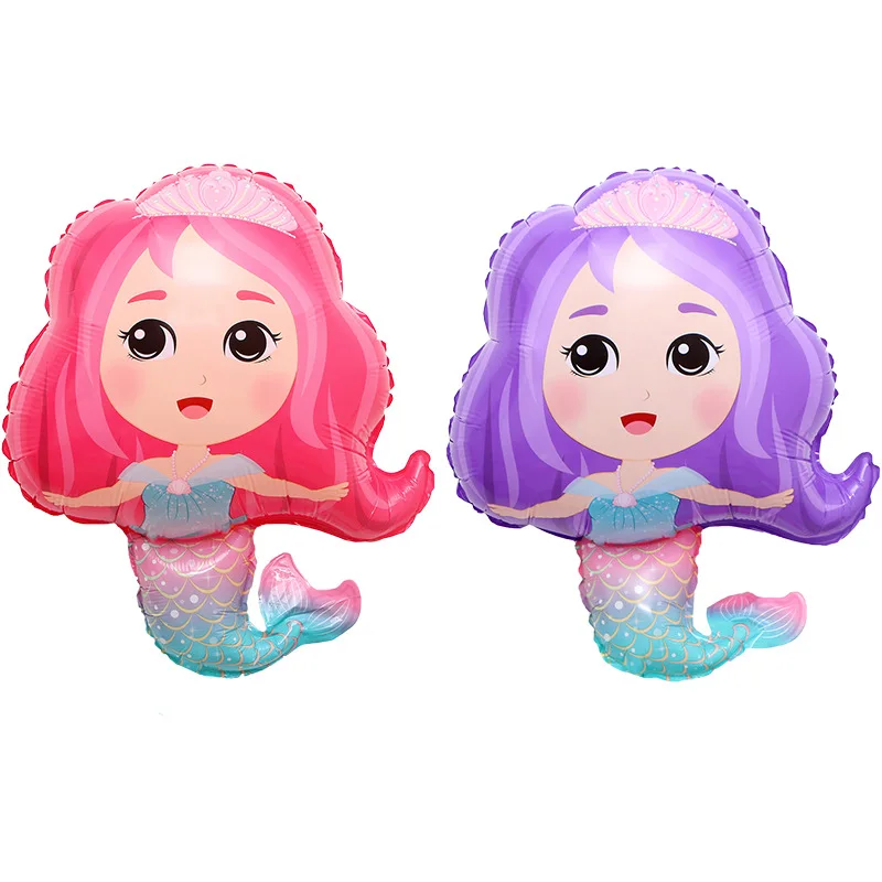 

1pc 48*67cm Mermaid Balloon Foil Balloons Princess Birthday Party Decorations Kids Anniversaire Decoration Girl Globos