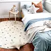 Dot Fluffy Carpet Living Room Round Hairy Nursery Play Mat For Children Soft Baby Rug Plush Bedroom Rug Christmas Gifts For Kids 1