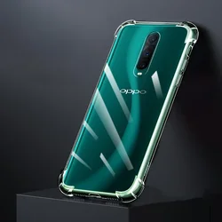 Enhanced Protective Airbag Phone Case with Transparent Corner Bumpers for OPPO R15 Pro (Clear)