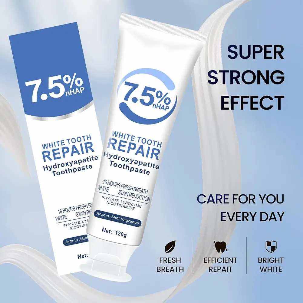 Hydroxyapatite Toothpaste Gentle Mint Breath Refreshing Whitening Intensives Stain Removal Oral Care 120G teeth health product