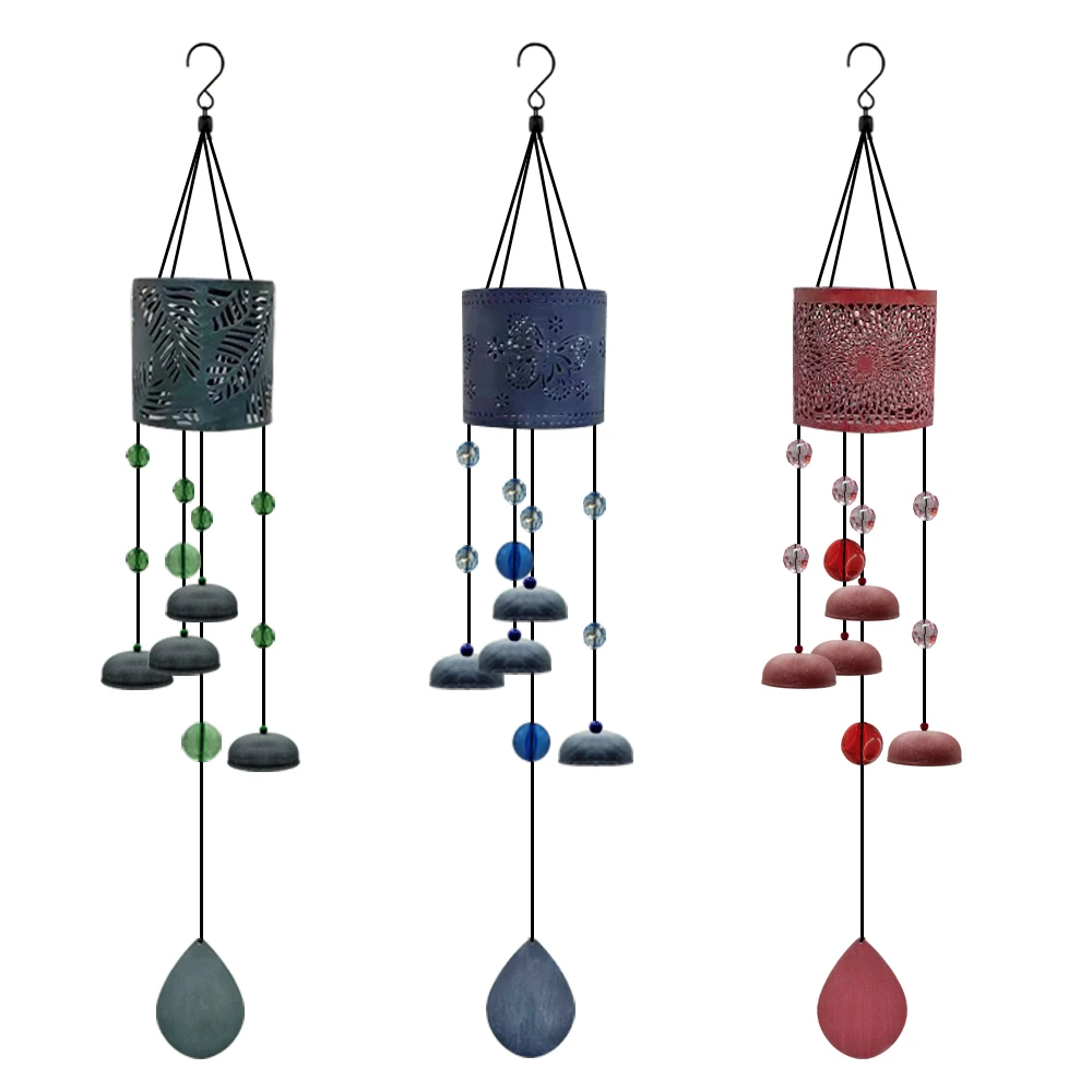 

Wind Chimes With Led Lights Dzwonki Wietrzne Lampy Solarne Do Ogrodu Solar Campana De Viento Para Jardin Colgante Outdoor Bells