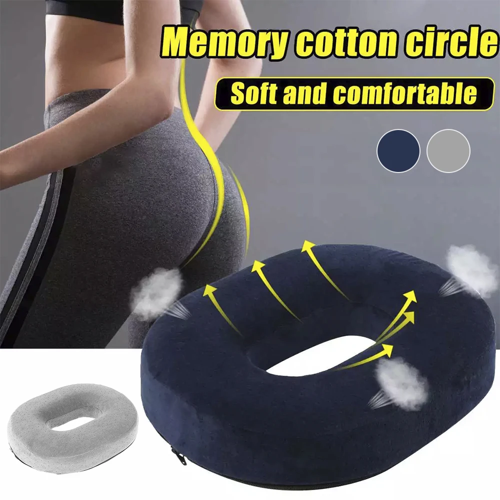 Memory Foam Comfort Donut Ring Chair Seat Cushion Pillow for