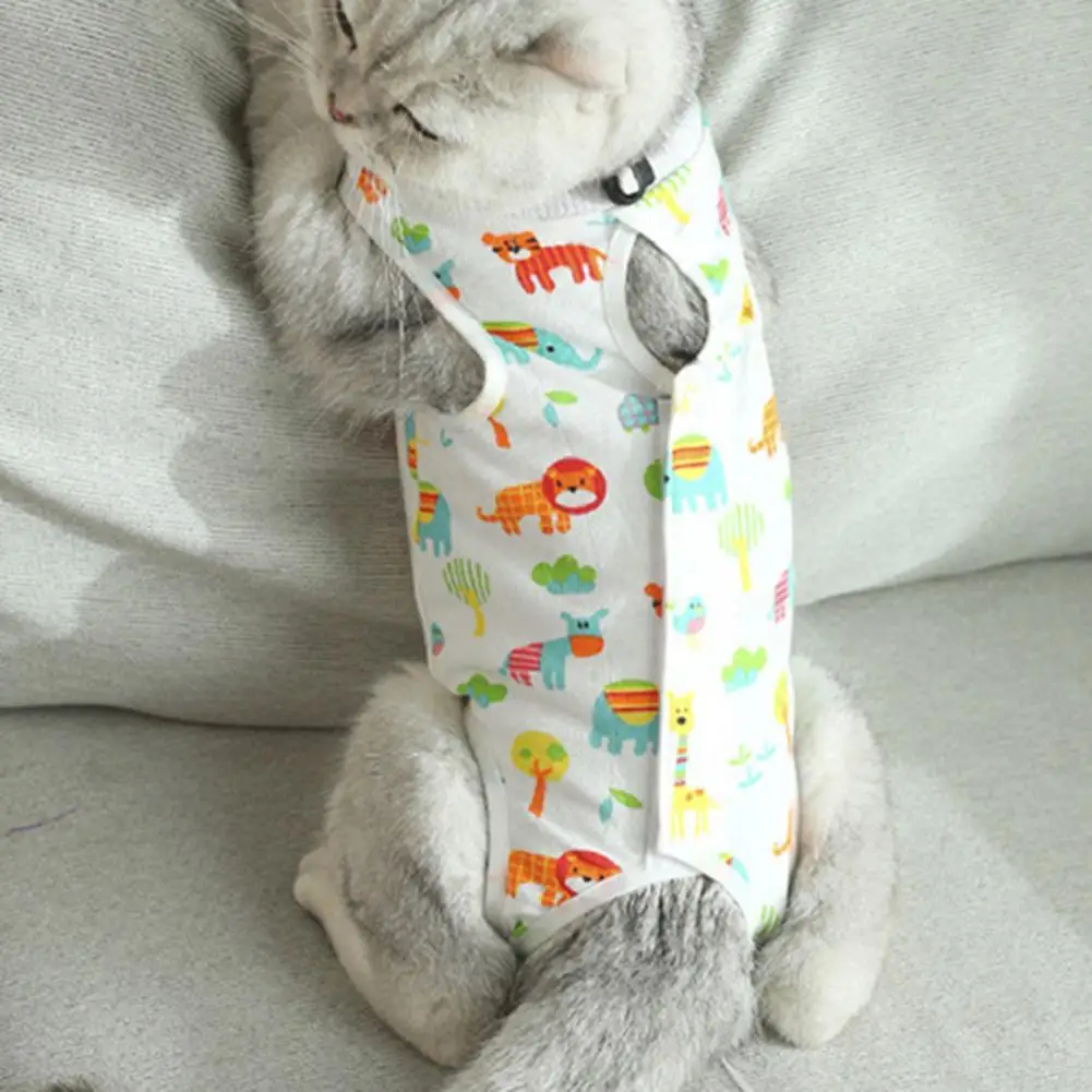 

Pet Shirt Wide Application Pet Recovery Suit Sturdy Fine Knitted Pet Recovery Garment