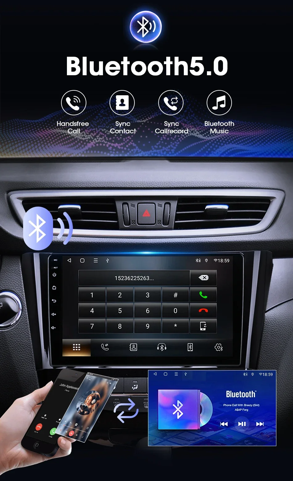 Srnubi 2 Din Auto Radio Android Für Nissan X-Trail 3 T32 Qashqai J11 2 2013-2017 drahtlose CarPlay Android Auto Auto Multimedia GPS – Detail 19