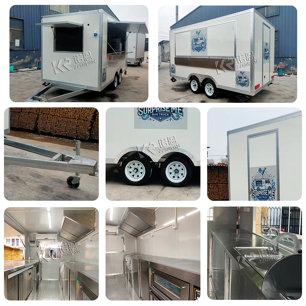 USA Standard Food Trailer Coffee Cart Truck Mobile Juice Bar utility