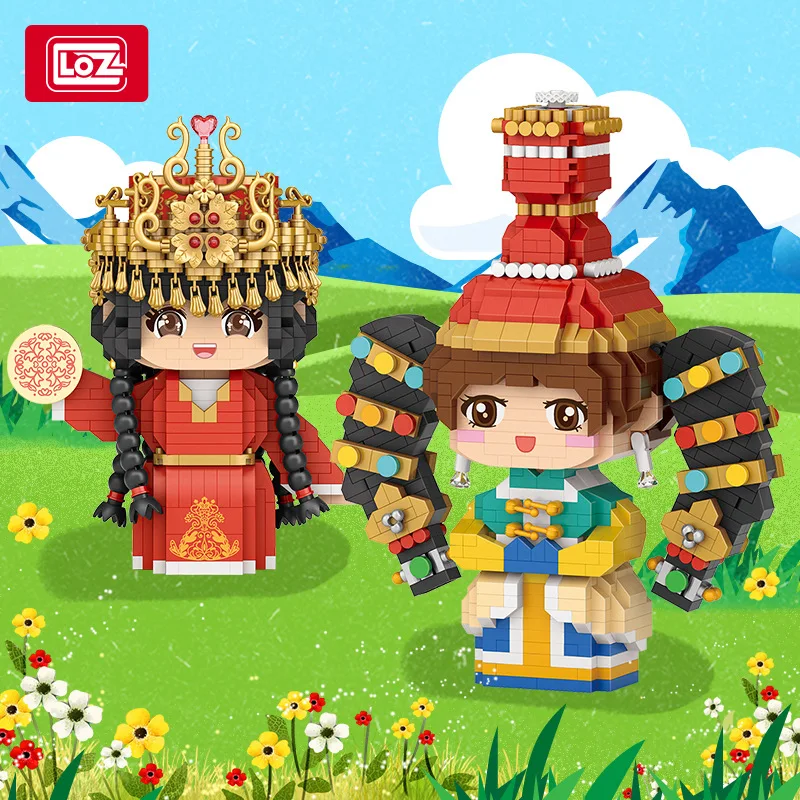 

Chinese Moc Block Figures Mini Block 3D Model Bricks Toy Micro Building Blocks Assembly Toys For Children Girl 8 to 14 Years Old