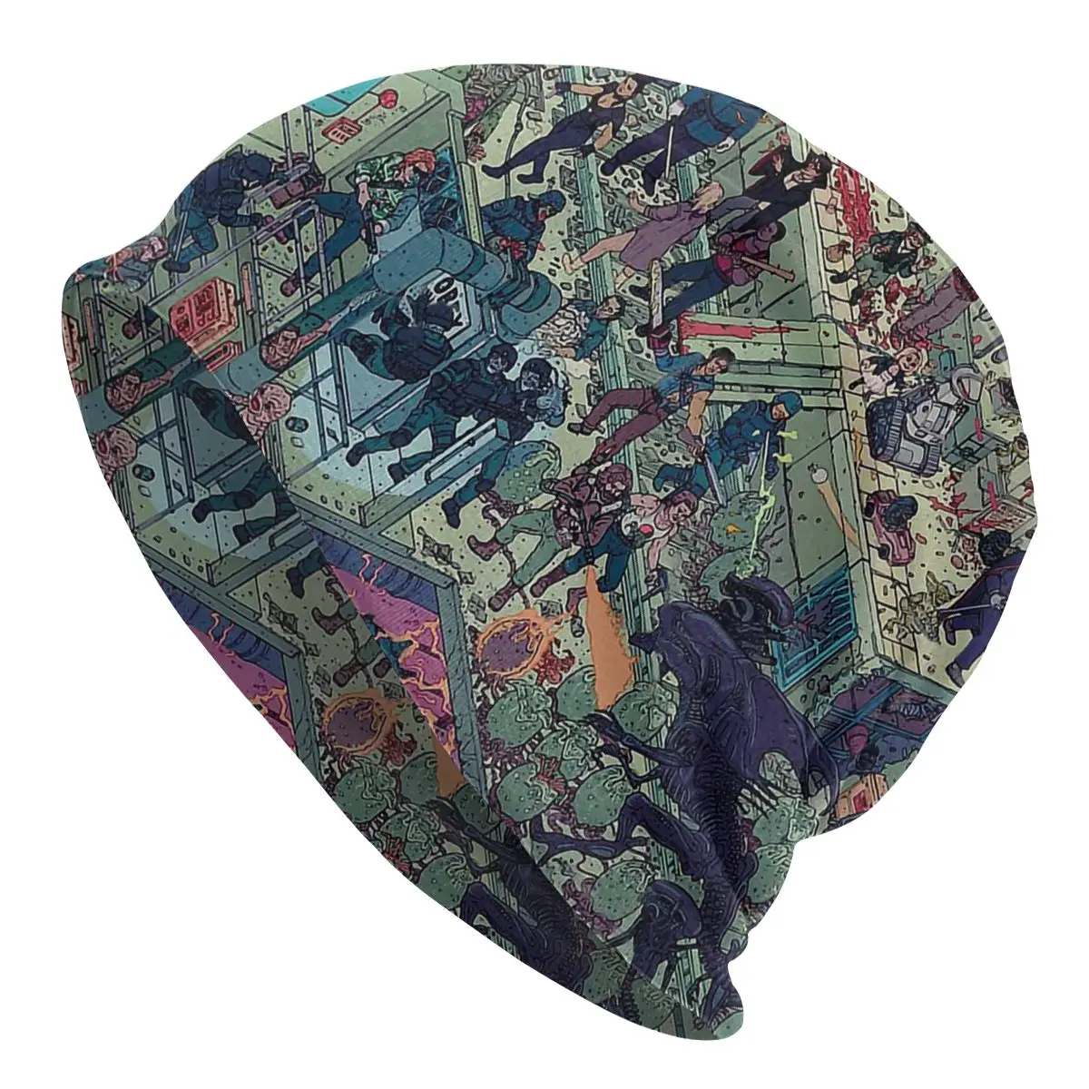 

Horror Movie Washed Warm Bonnet Cycling Casual Beanies Protection Men Women Hats