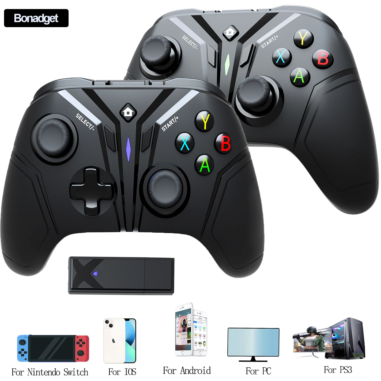 Controller Wireless Per Nintendo Switch Lite Oled/Pc/Ps3 /Androids/Ios/Steam Console Gamepad Gaming Funzione A 6 Assi