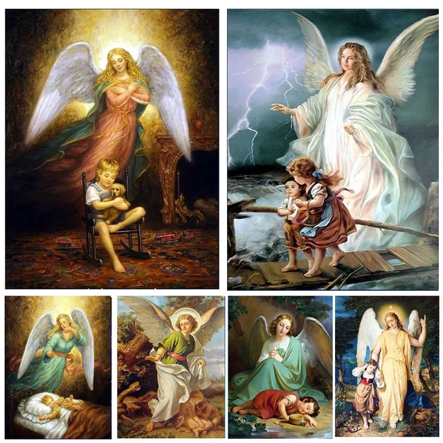 Diamond Painting Baby Pictures Rhinestones Full Square Diamond Embroidery  Guardian Angel Diamond Mosaic Home Decor Gfit - Diamond Painting Cross  Stitch - AliExpress