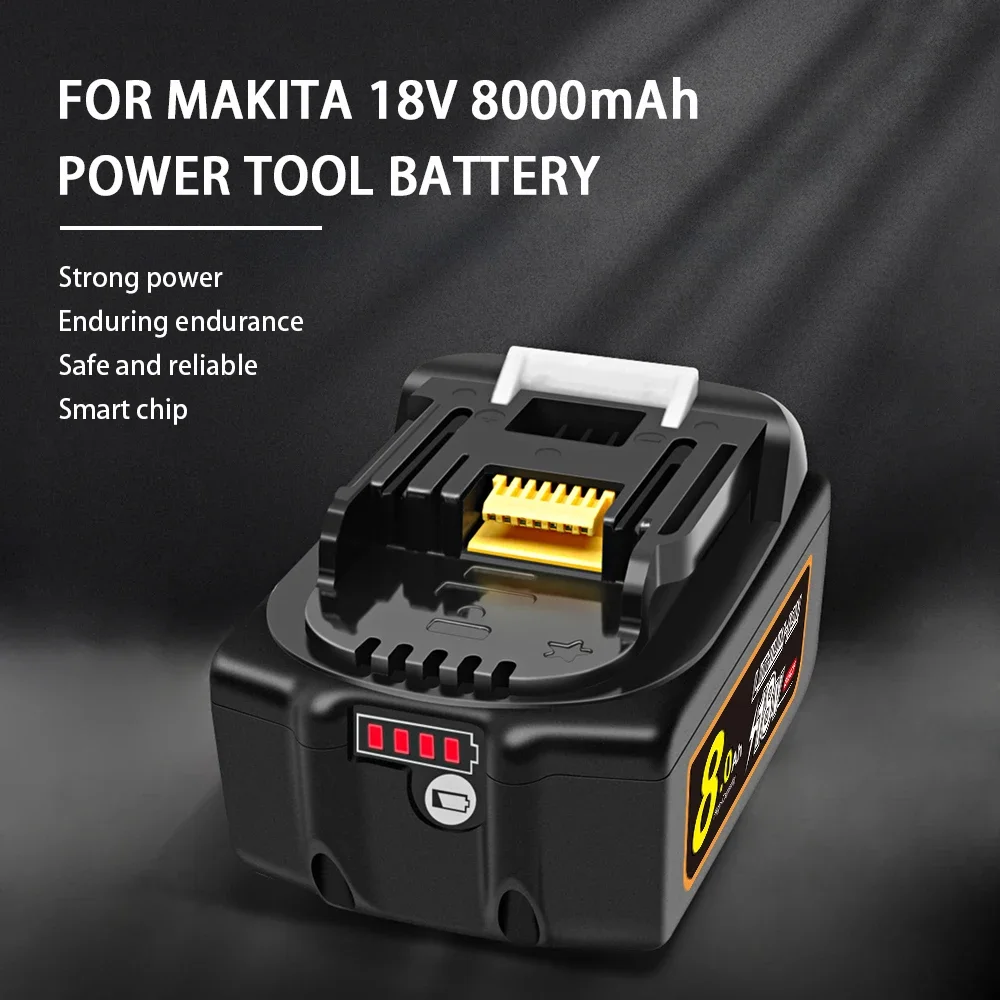 

18V 8000mAh, for Makita Rechargeable Power Tools Battery 18V with LED Li-ion Replacement LXT BL1860B BL1860 BL1850