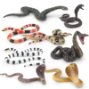 Simulated wild reptile, cobra, python, green forest python, coral snake, children's cognitive decorative ornament toy 3