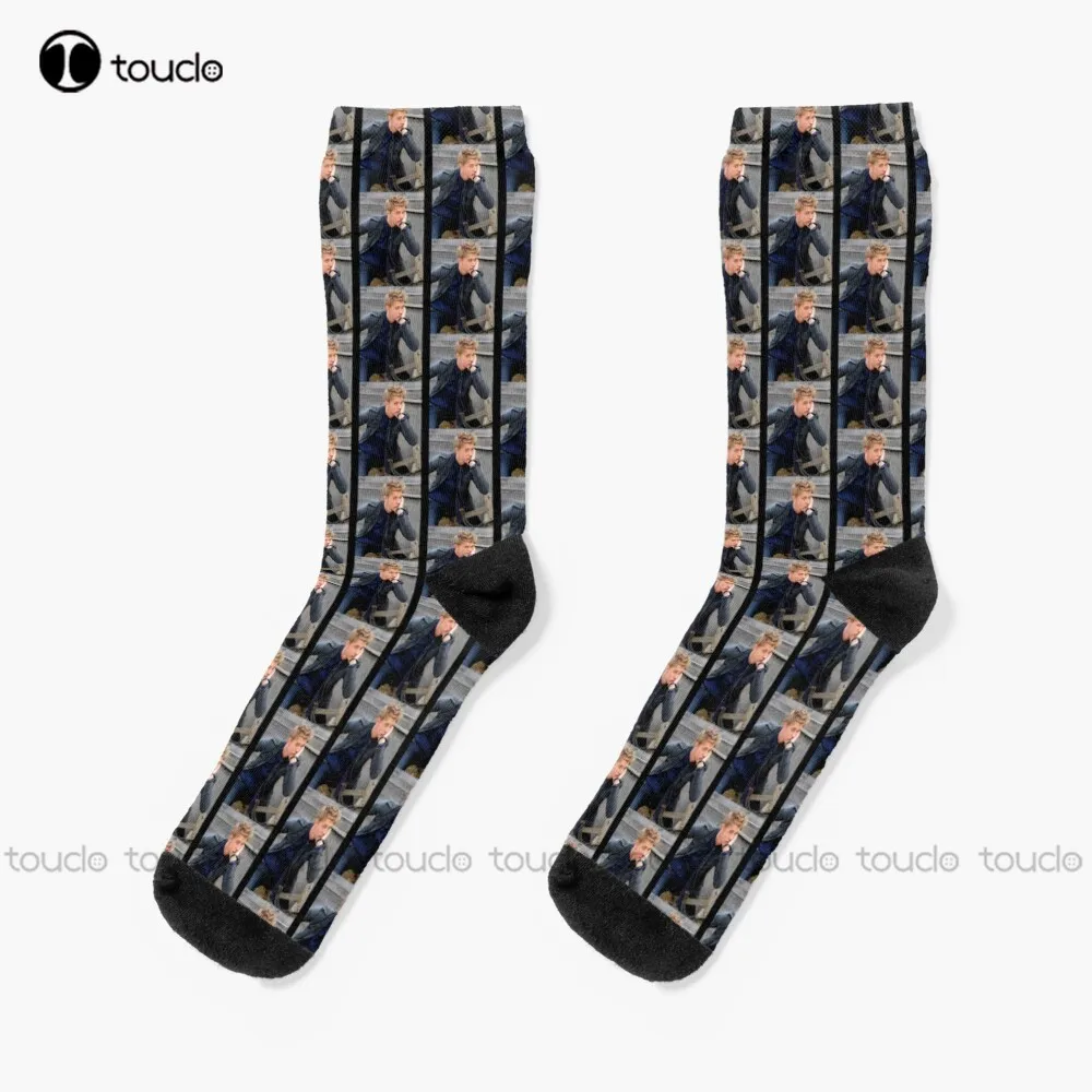 

The Funny Austin Butler Socks Womens Boot Socks Fashion Creative Leisure Funny Art Abstract Oil Painting Socks Unisex Adult