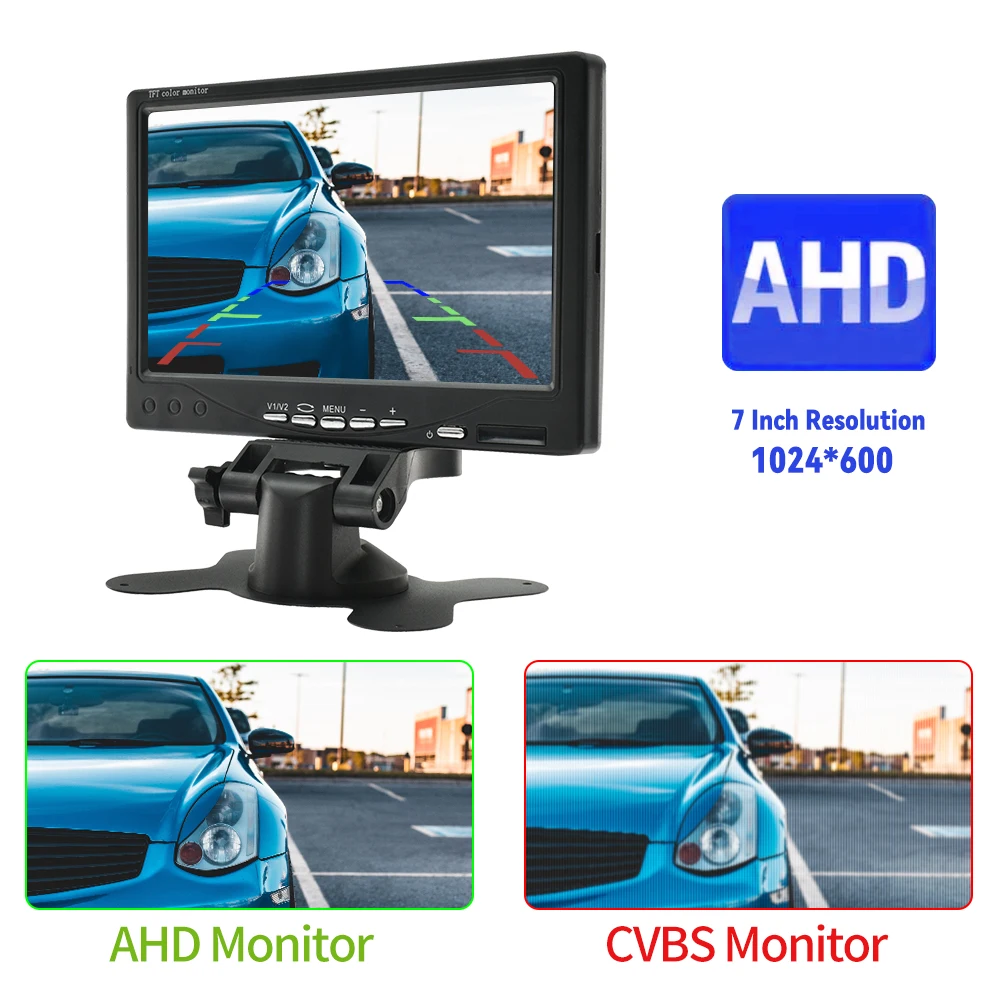 Car Display Monitor Display Car AHD Monitor with Screen For Vehicle Rear View Camera Parking Backup Reverse 4.3/5/7 Inch TFT LCD Display