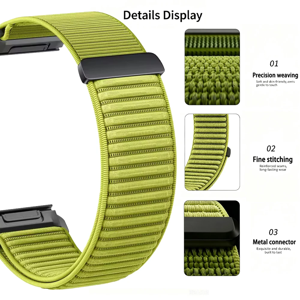 Versatile Nylon WatchBand with QuickFit 22mm & 26mm