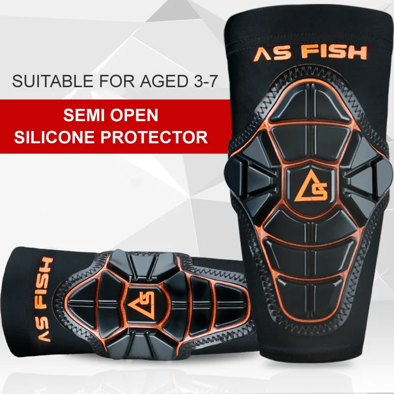Kids Scooter Pushbike Semi Open Soft Silicone Protector Elbow Knee Pads Skateboard Riding Cycling Skating Protective Gear