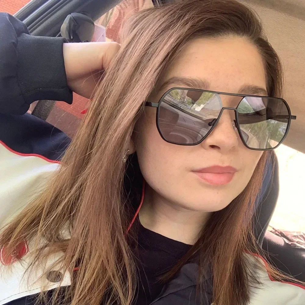 Sun Glassess Women With Uv Protection Over Prescription Glasses Fashion Aluminum Photochromic Sunglasses Chameleon Anti Glare