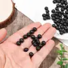 100 PCs/Lot 3mm-12mm Fishing Beads Space Stopper Black Round Soft/Hard Rubber Beads Fishing Lures Hook Rig Accessories 2