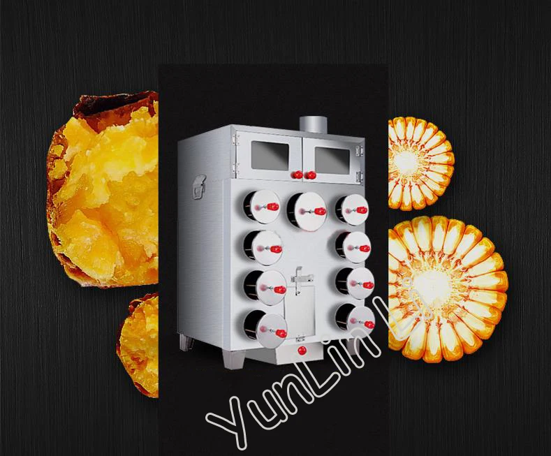 Commercial Sweet Potato Roaster 9 Holes Corn Over Upgrade Highbake Multihole Roasting Machine For Chestnut, Potato Baker