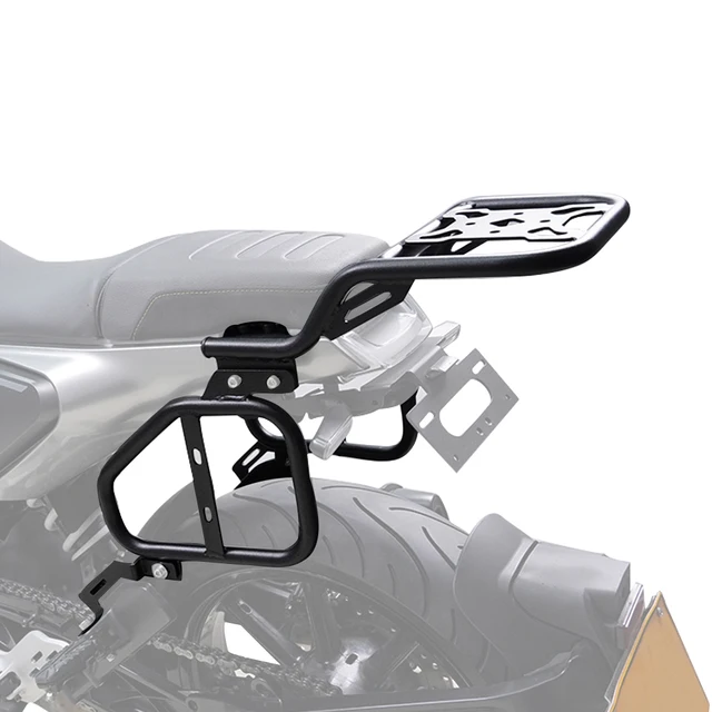 Motorcycle Rear Rack & Saddlebag Supports For Husqvarna Svartpilen/Vitpilen (200-401) | Steel Luggage Carrier For Long Trips
