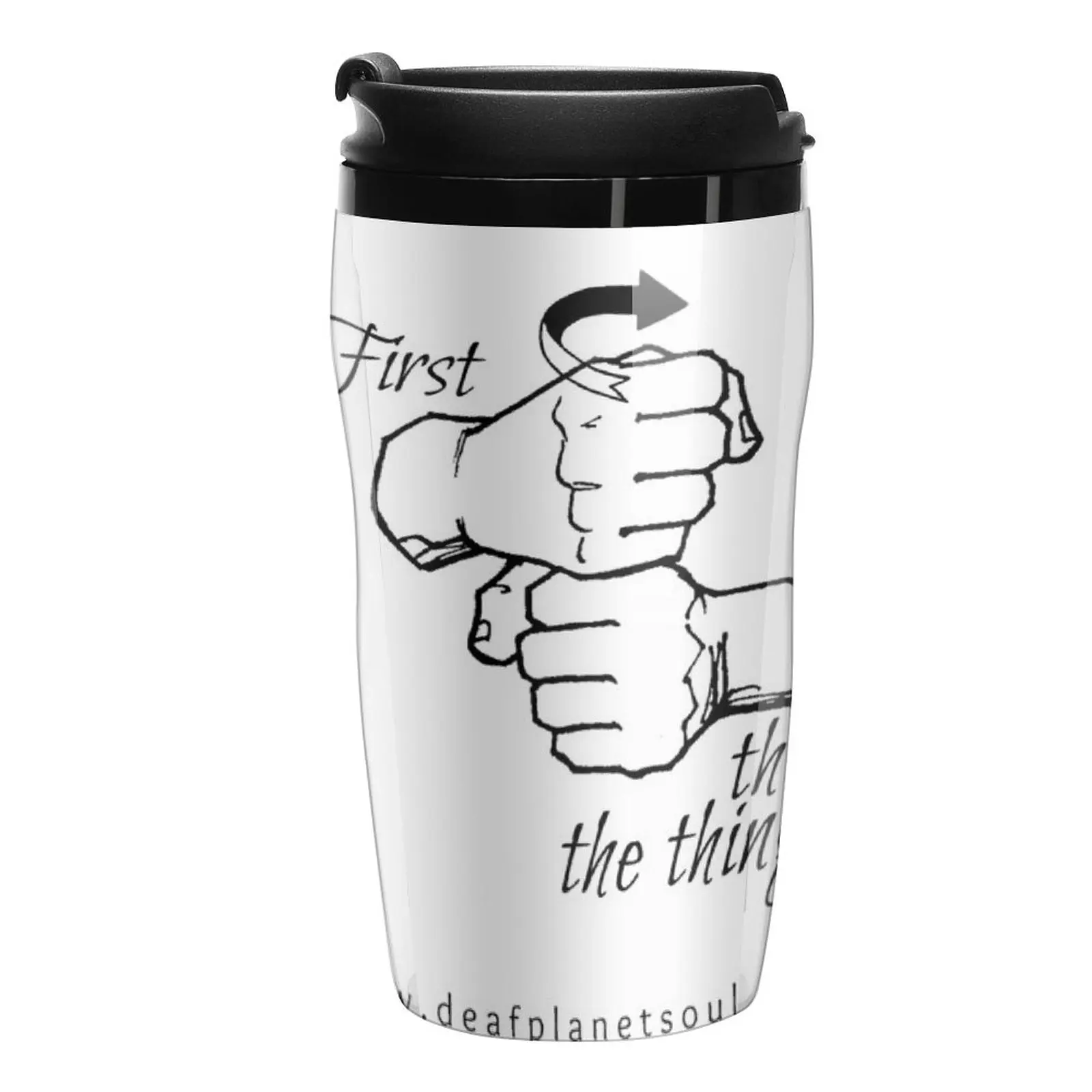 

New First Coffee, Then the Things ASL Travel Mug Travel Coffee Mug Luxury Cup Glass For Coffee Thermos Cup Espresso Shot