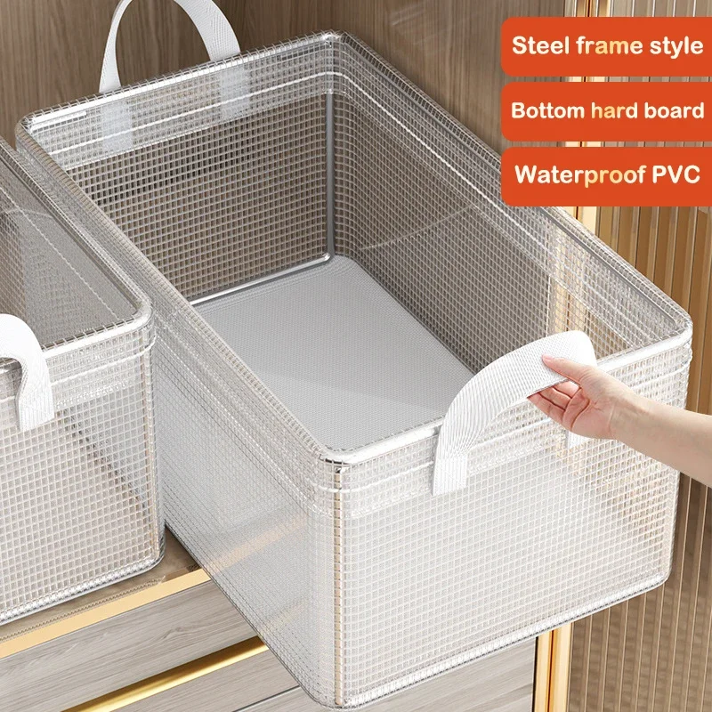 Foldable Clothes Storage Box Home Wardrobe Layering Artifact Clothes Pants Sorting Box Drawer Style Folding Storage Box Basket