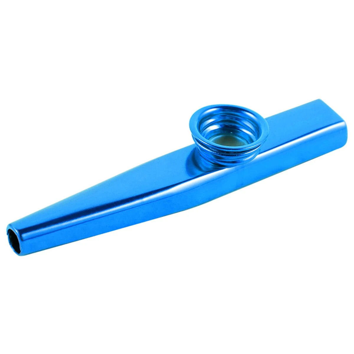 Kazoo Bleu en Alliage d'Aluminium avec Membrane Flûte, DiaphLeurs me
