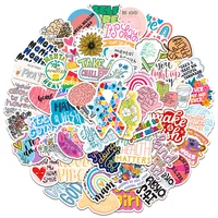Mental Health Graffiti Stickers - 10/30/50pcs Inspirational Decals for Phone, Laptop, Water Bottle & More - Image 5