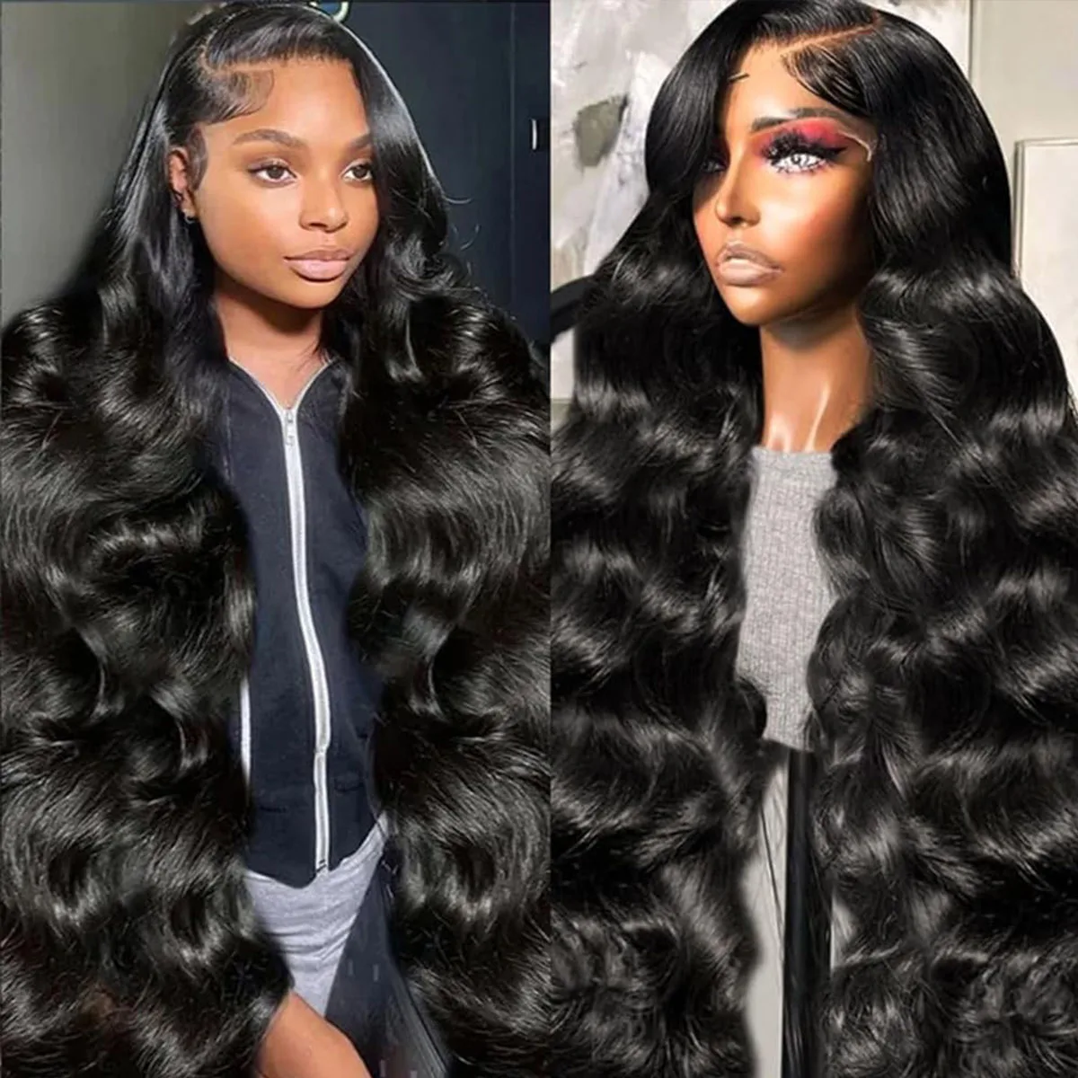 바디 웨이브 레이스 프론트 인모 가발 여성용 13x6 HD 레이스 인모 가발 글루리스 바디 웨이브 가발 HD 레이스 가발 할인 판매중