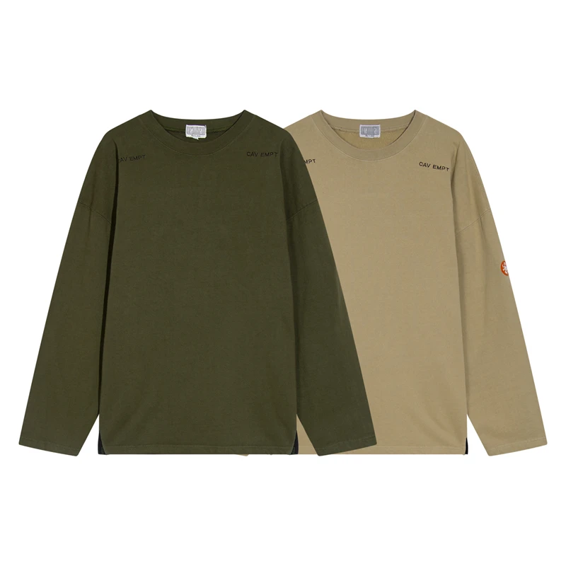

LIFE CAVEMPT Graphic Hoodies for Men Y2k Streetwear Sweatshirt Women Clothes Round Neck Green Join Long Sleeves