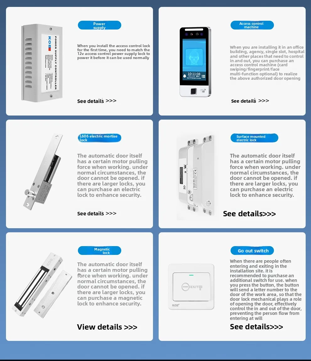 dynamic facial recognition all-in-one access control system, facial brushing and