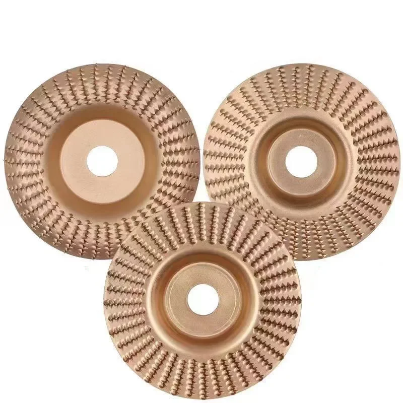 3 pieces of wood polishing tools,including angle grinder, burr grinding disc, burr grinding wheel, and woodworking tool