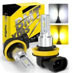 High - Output Dual - Color LED Fog & DRL Lights - Yellow & White - 9005/HB3 (3000K Golden)