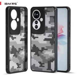 Camo Military Shockproof Protective Case with Camera Guard and Lanyard Slot for OPPO F25 Pro (Lattice camo)