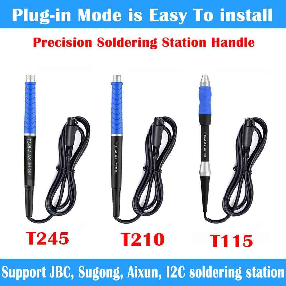 Jcid Aixun 납땜 팁, JBC/I2C/납땜 핸들용 I2C C115 C210 C245, JCID Aixun T3A T3B 납땜 스테이션 용접 팁