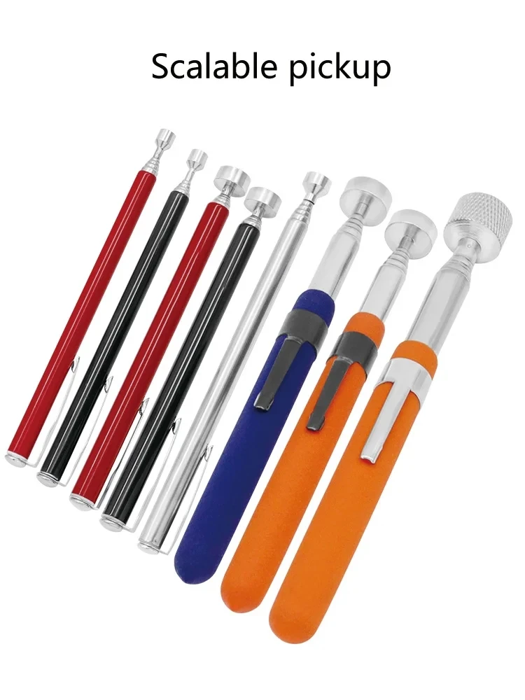 1 stück Mini Tragbare Teleskop Magnetische Magnet Stift Handliche Werkzeug Kapazität Für Picking Up Mutter Bolzen Ausziehbare Pickup Stange Stick – Detail 1